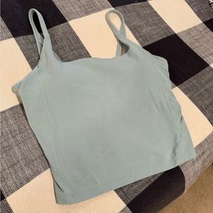 Lululemon cropped tank with built in bra